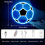 Letrero neón fútbol led regulable para dormitorio adolescentes