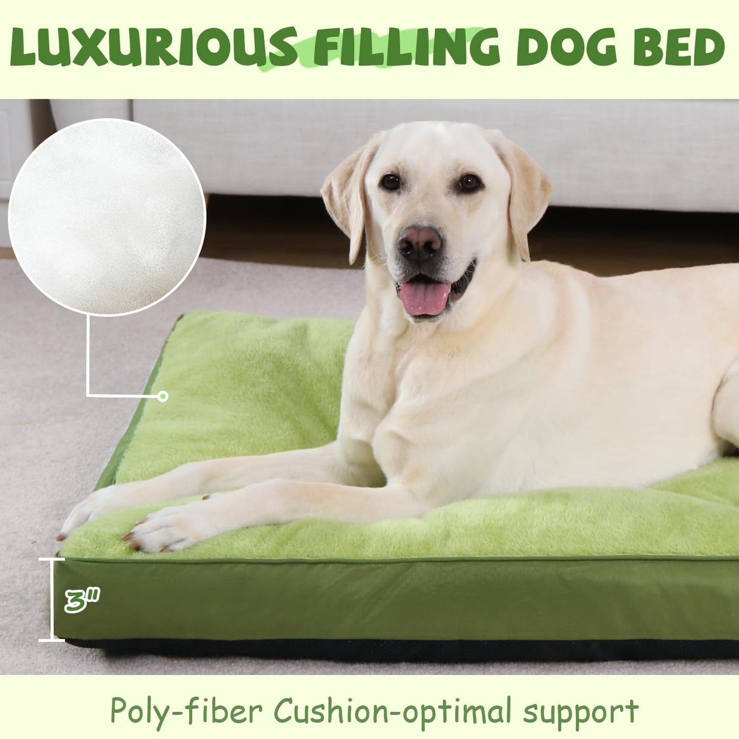 Cama jaula perros felpa funda lavable antiderrap