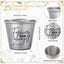 25 Set Regalo Boda Vasos Acero Inox Tarjetas Organza