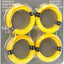 4 Líneas Recortadora Triangulares 095" Comp Amarillo Naranja
