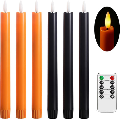 Velas LED cónicas 10pulg control remoto Halloween