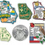 Juego 6 imanes goma 3D vintage estilo coleccionables US
