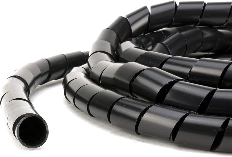 Envoltura espiral polietileno negro 1" 50ft