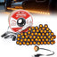 50 Luces LED Ámbar 3/4 DC con 50 Arneses Hembra para Camión