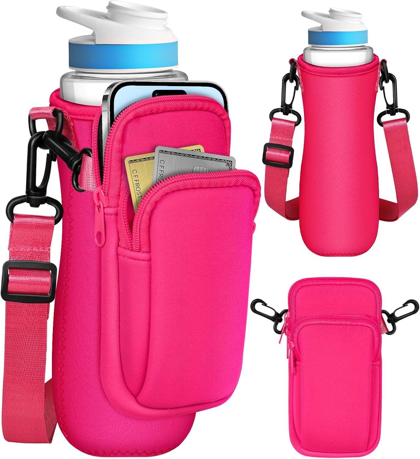 Funda botella agua con bolsa Cirkul 22oz correa hombro