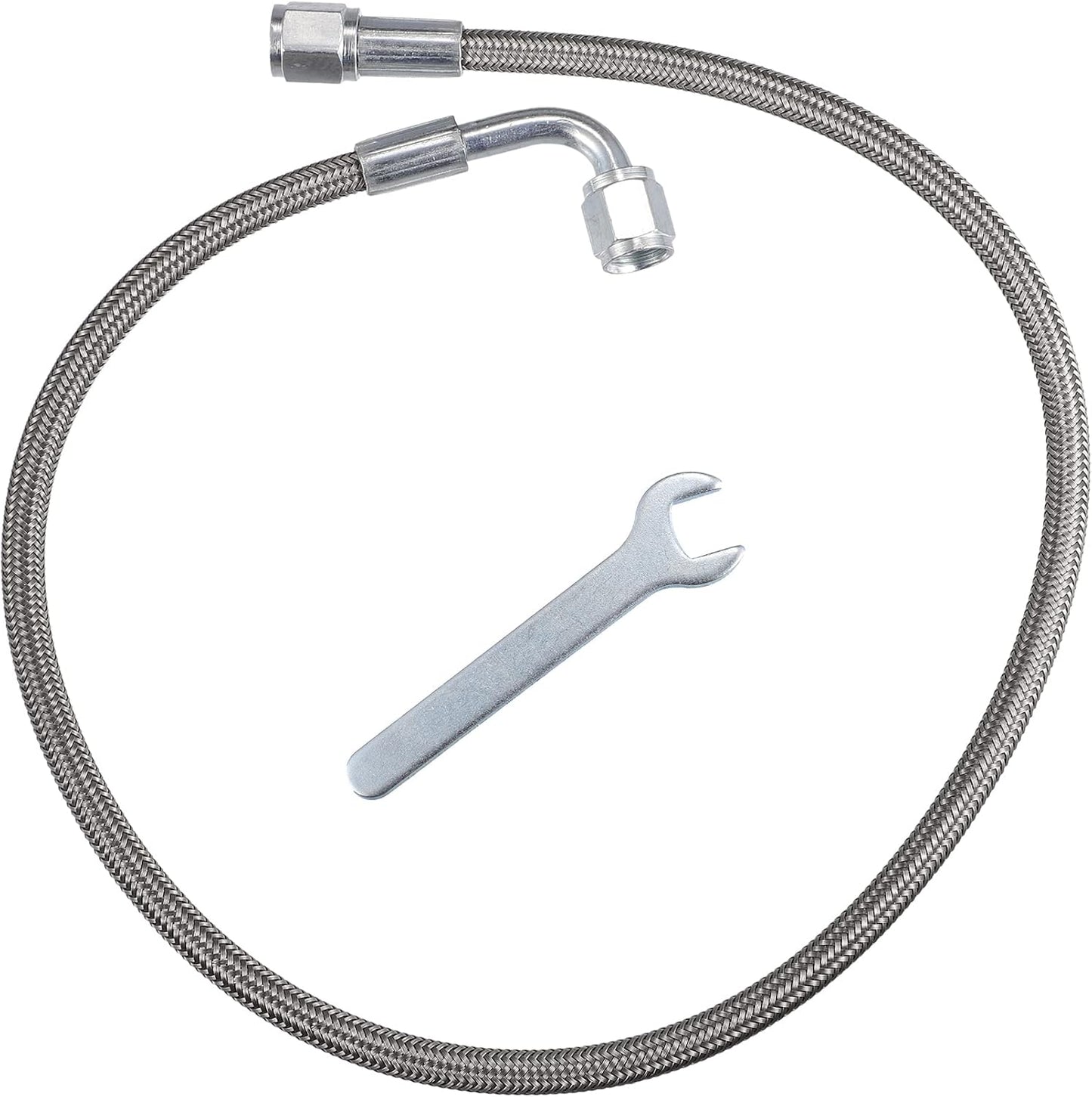 Línea aceite turbo acero inox trenzado AN4 24"