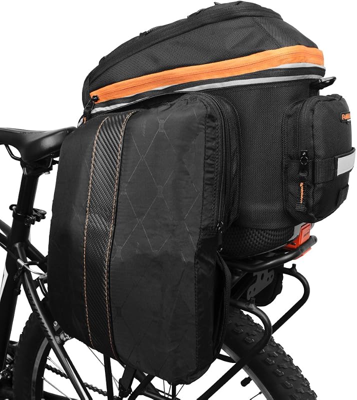 Bolsa bicicleta expandible 17-23L con alforjas y correa