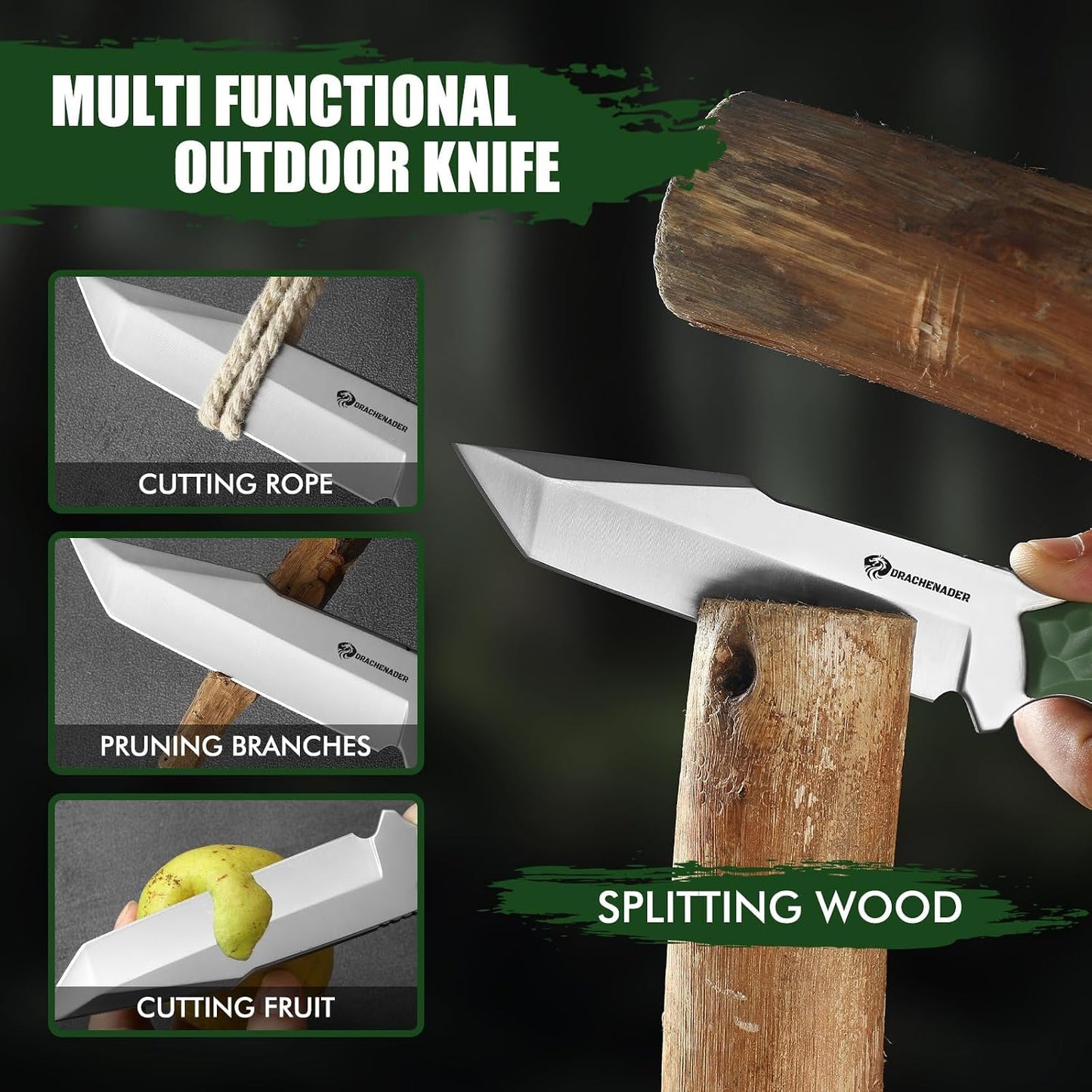 Cuchillo Táctico Tanto 9.29" Acero 5Cr14MoV Funda ABS