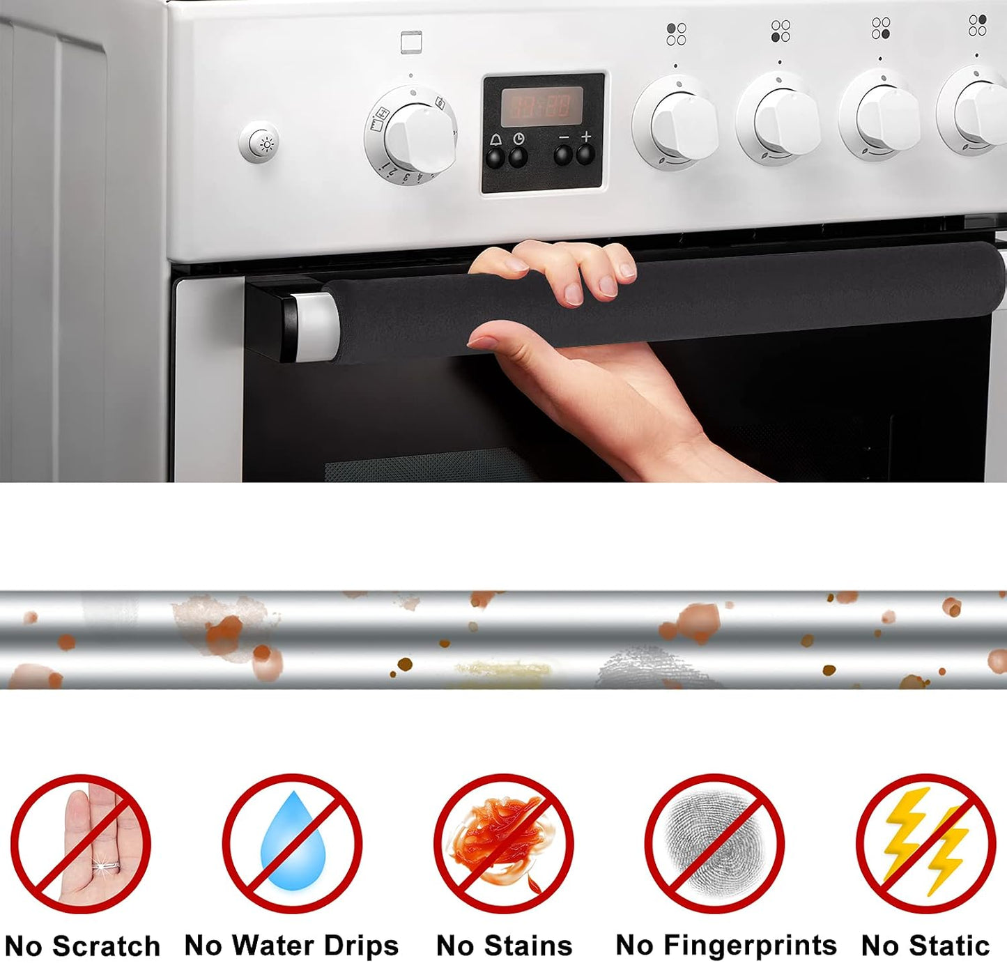 6 Pzas Fundas Manijas Puerta Nevera Microondas Horno