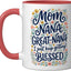 Taza Cerámica con Flor para Mujer Roja/Blanca