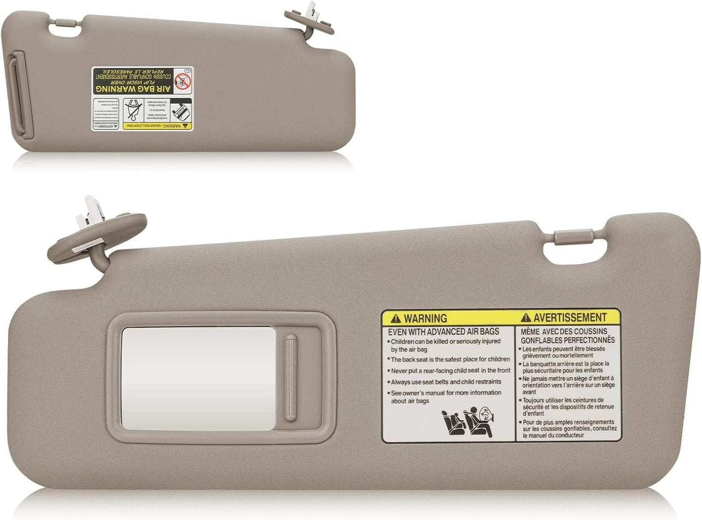 Visera solar luz Toyota Highlander 08-13 izq conductor