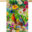 Bandera colibrí 28x40" decoración primavera