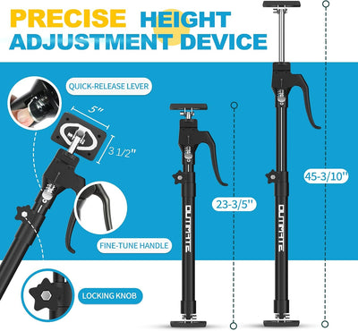 Poste soporte tercera mano 200lbs 23-3/5 a 45-3/10pulg