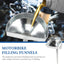 Embudo metal llenado combustible 7.9" automotriz
