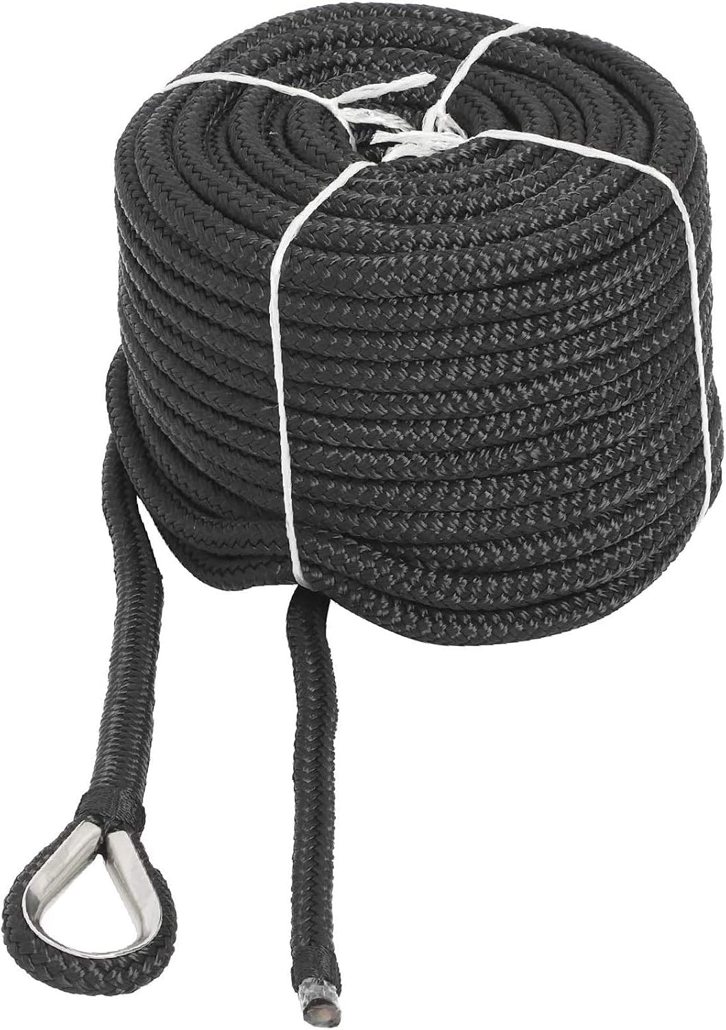 Línea anclaje nailon doble trenza 1/2x100' acero inox
