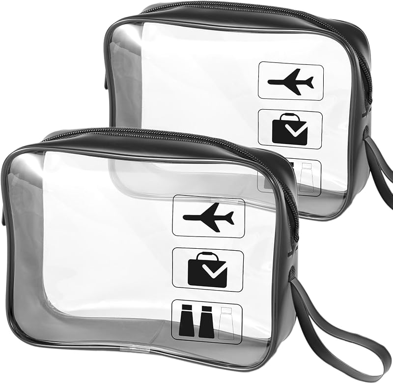 Bolsa aseo TSA 2 Pzas transparente cuarto galón negro