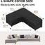 Funda jardín para sofá L 83x104pulg impermeable 600d