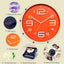 Reloj pared cuarzo silencioso número 3D diseño moderno