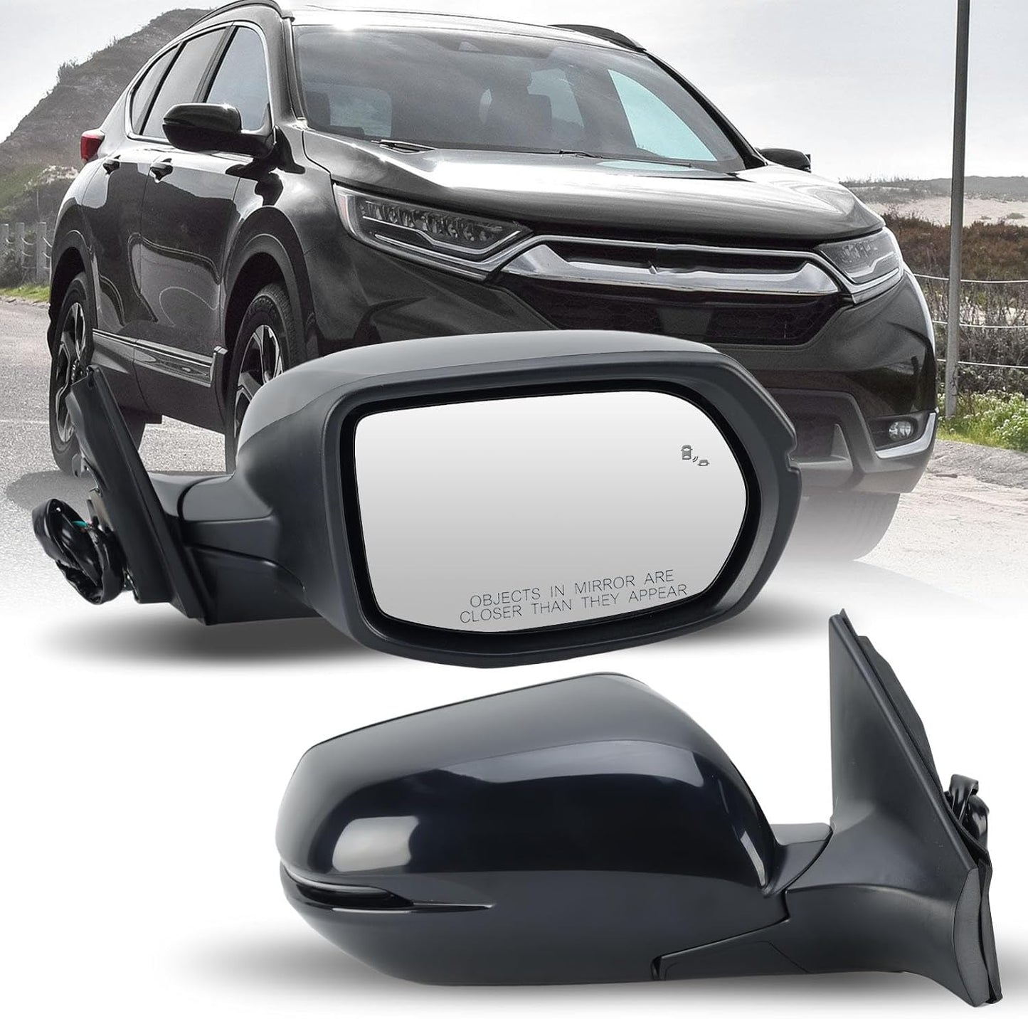 Espejo lateral Honda CRV 17-22 con señal giro calentada BSD