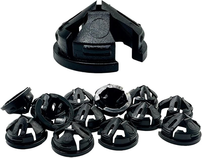 Caja eléctrica 1pulg abrazadera negra 60 conectores