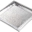Bandeja cuadrada acero inox patrón panal 16x16pulg