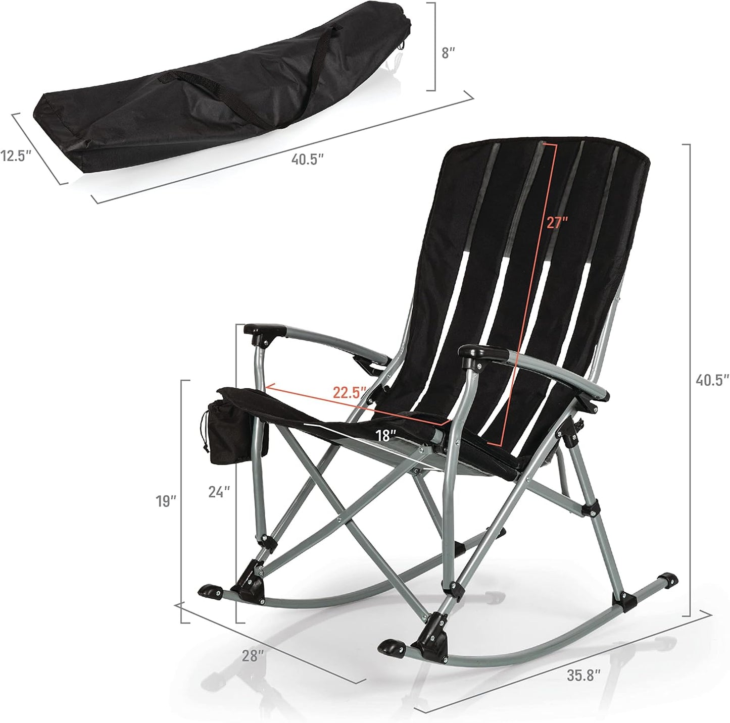 Silla camping para adultos unisex resistente XL
