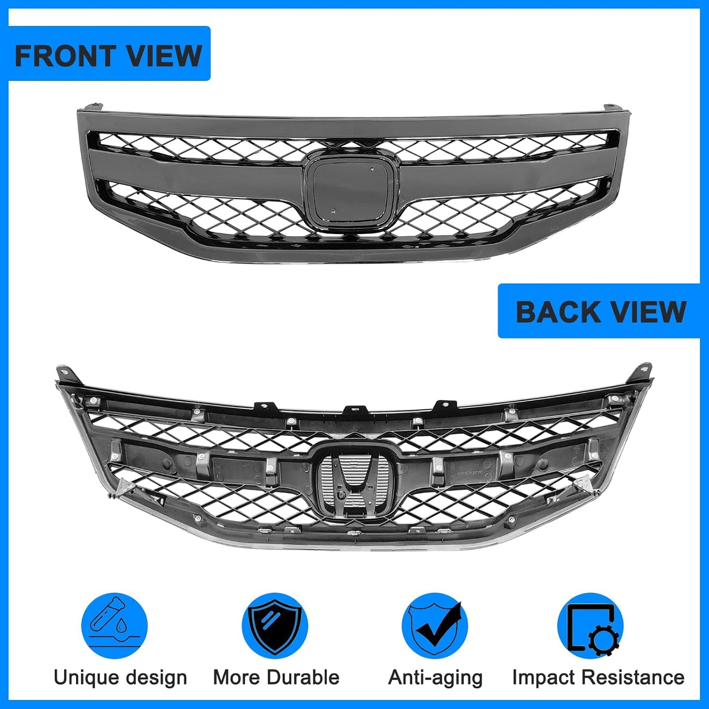 Parachoques delantero Honda Accord 11-12 4 puertas negro