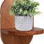 Soporte pared maceta madera colgante negro
