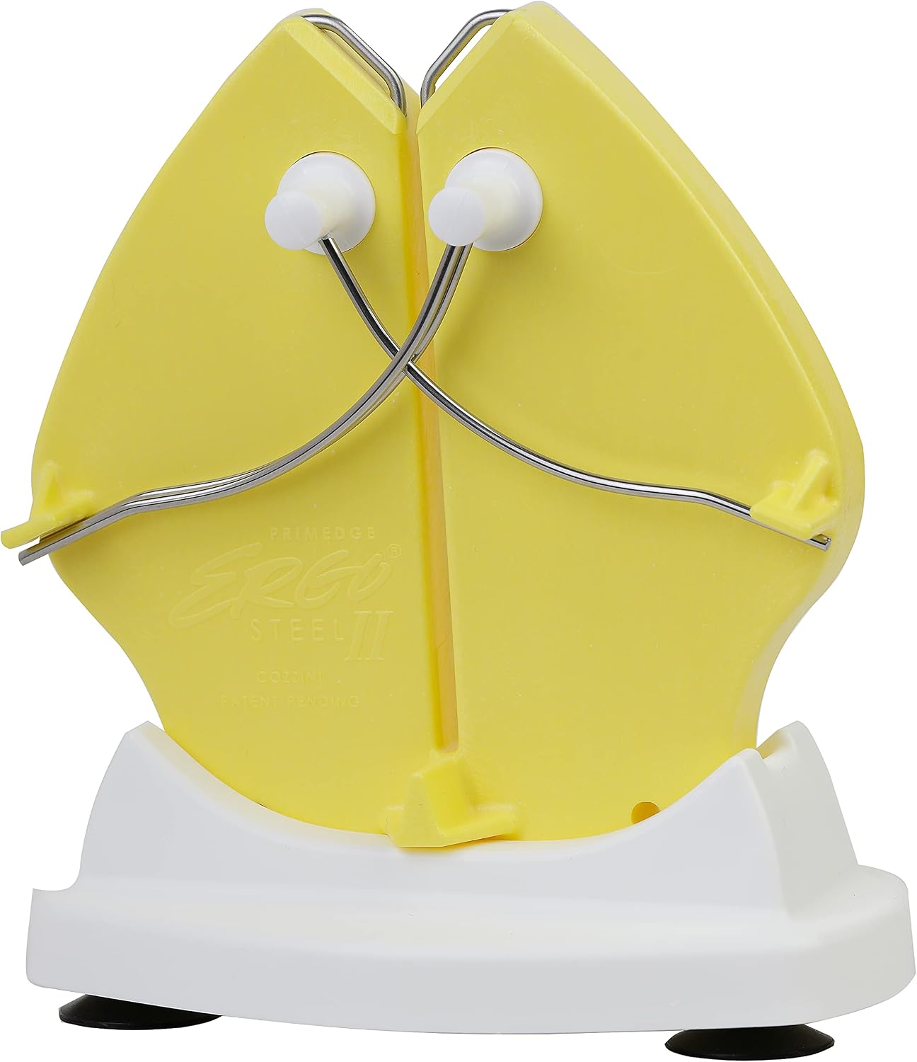 Herramienta afilado cuchillos acero ergo amarillo