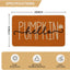 Felpudo otoño naranja Hello Pumpkin 17x29" para hogar