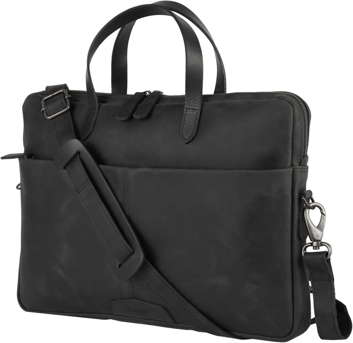 Funda cuero laptop 15.5pulg correa carretilla bolsa oficina
