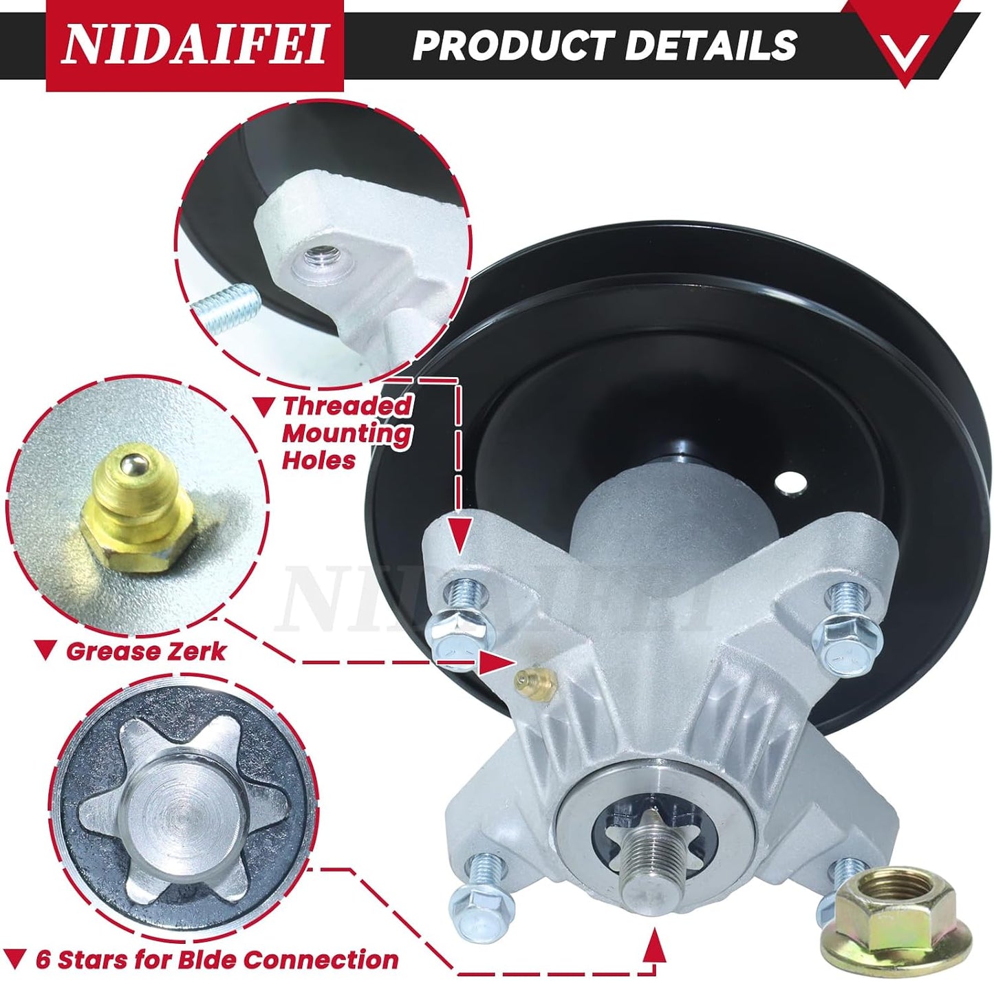 2 Kits Husillo con Polea Cub Cadet