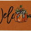 Felpudo otoño naranja calabaza 17x29" para hogar