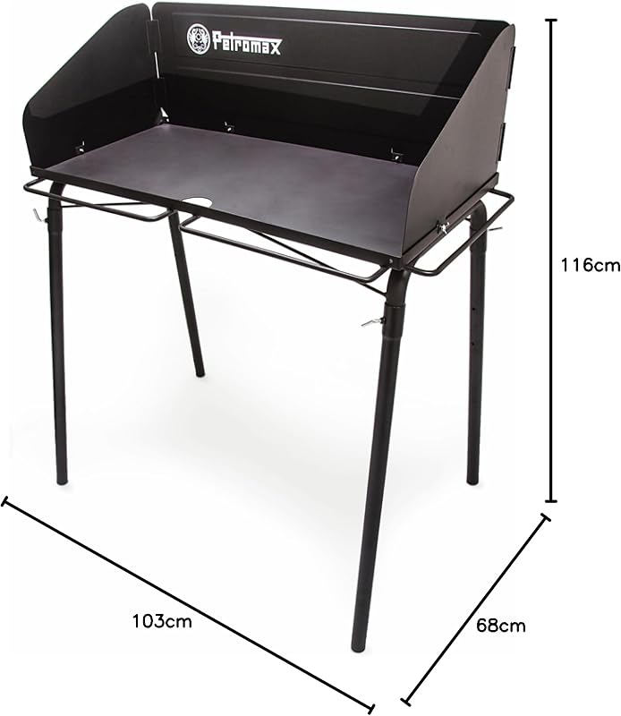 Mesa cocina al aire libre soporte acero 17.7x35.4pulg