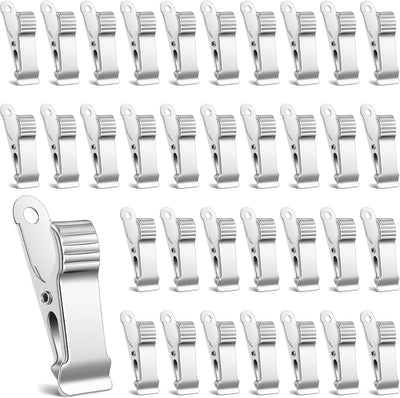 35 Pzas Pinzas Metal Acero Inox para Oficina y Hornear