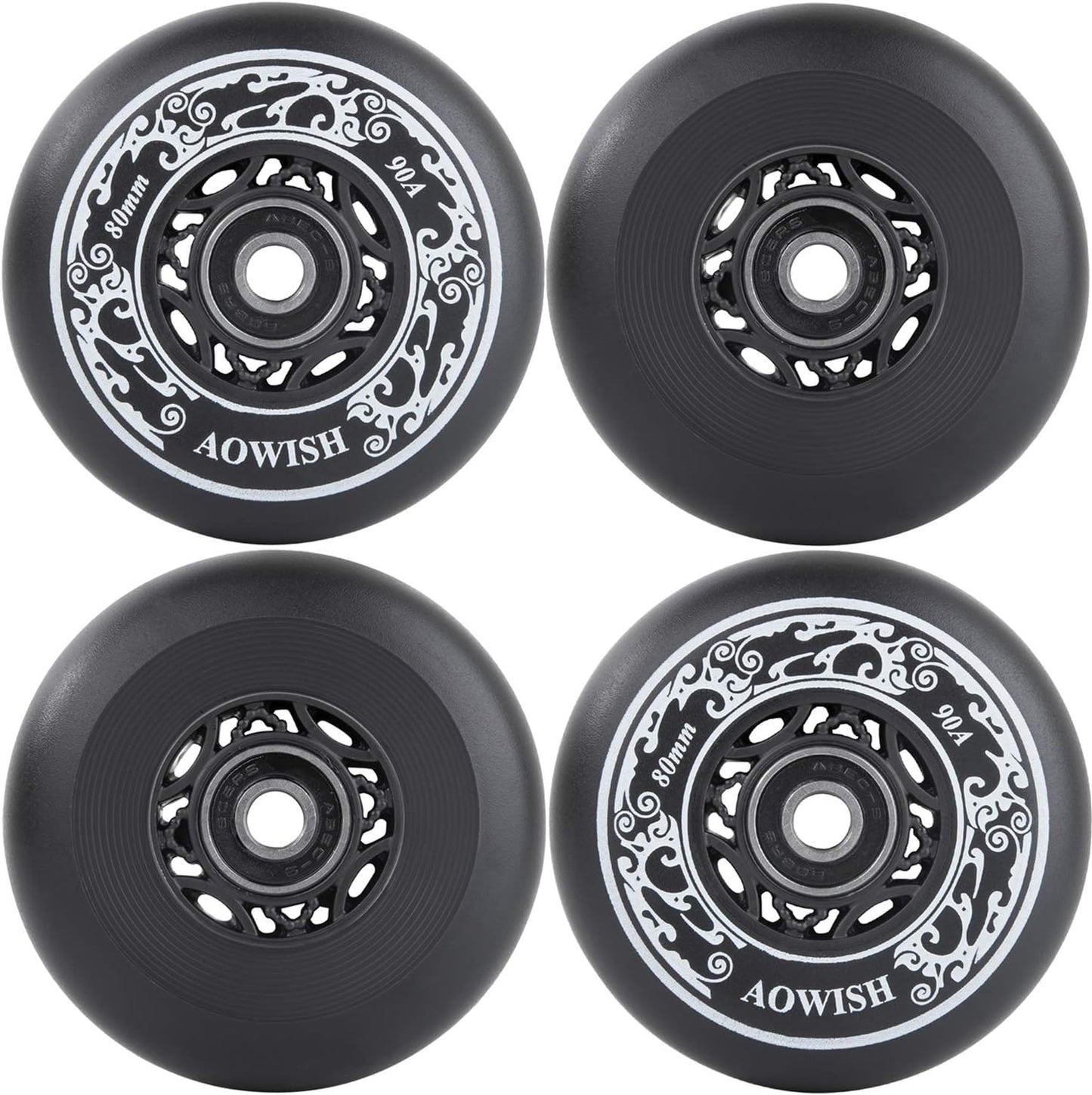 Ruedas inline skate repuesto hockey ABEC-9 4 pzas
