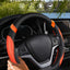 Funda volante forma D antiderrap para mujer naranja