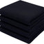 Trap. cocina algodón tejido gofre 13x28pulg set 4 negro