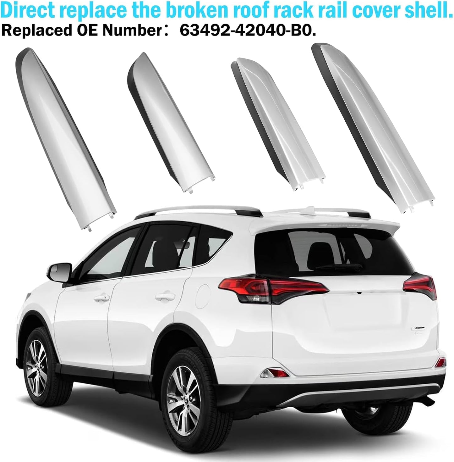 Cubierta portaequipajes techo Toyota Rav4 13-18 4uds