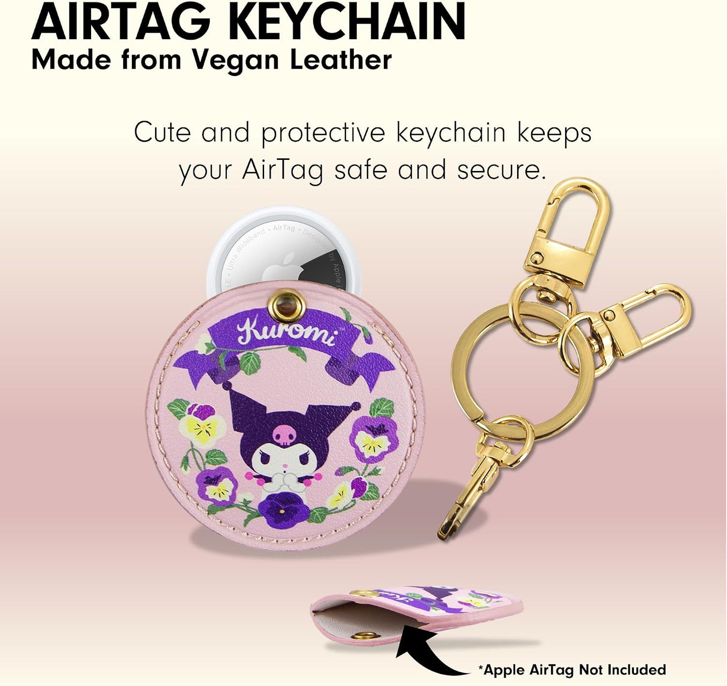 Funda llavero Hello Kitty Kuromi comp AirTag