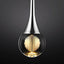 Lámpara colgante cristal 1 luz led 3 colores cocina