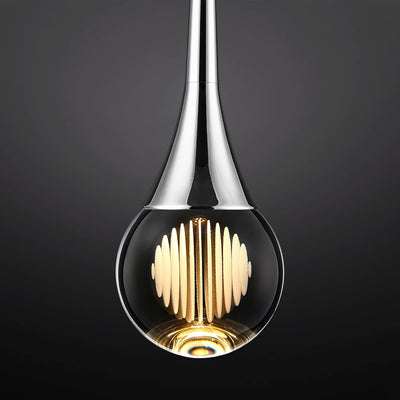 Lámpara colgante cristal 1 luz led 3 colores cocina