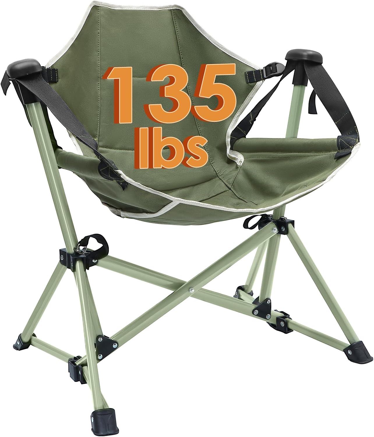 Silla hamaca plegable para niños color verde