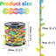 Cordel yute 33ft 3 capas hojas artificiales coloridas