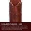 Soporte corte individual para cinturones 3" ajuste seguro