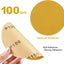 100 Pzas Discos Lija Autoadhesivos 6pulg Grano 100 Metal