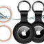 Fundas Airtag IPX8 Impermeable con Llavero Negro