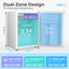 Minirefrigerador 2.56ft³ con congelador termostato ajustable