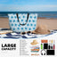 Bolsa playa mujer impermeable con bolsillo plegable