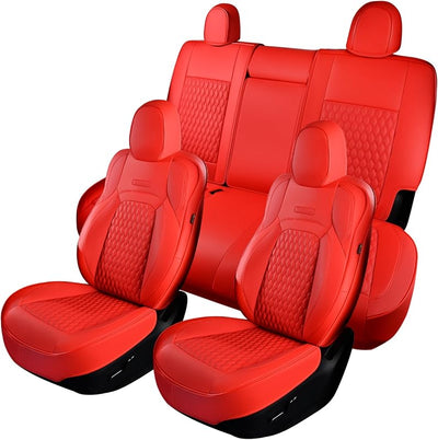Fundas asiento coche Tesla Model Y cuero sintético 5 plazas